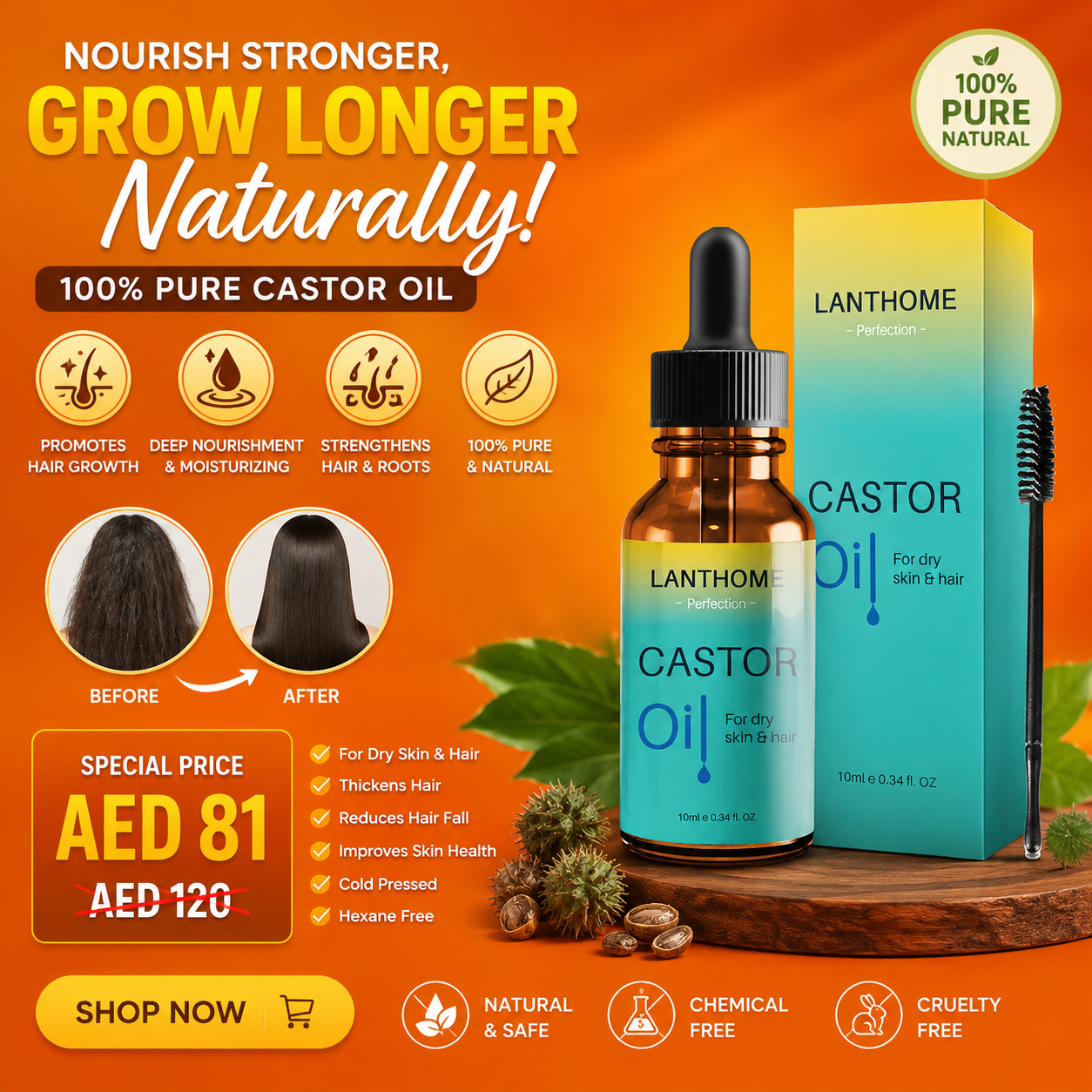 Eyelash growth serum