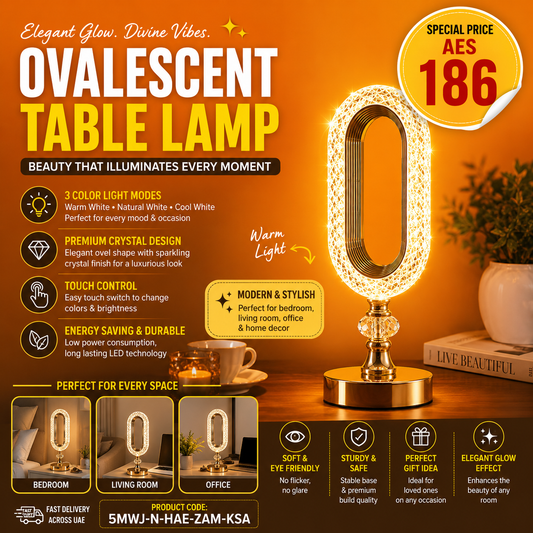 Crystal LED Table Lamp