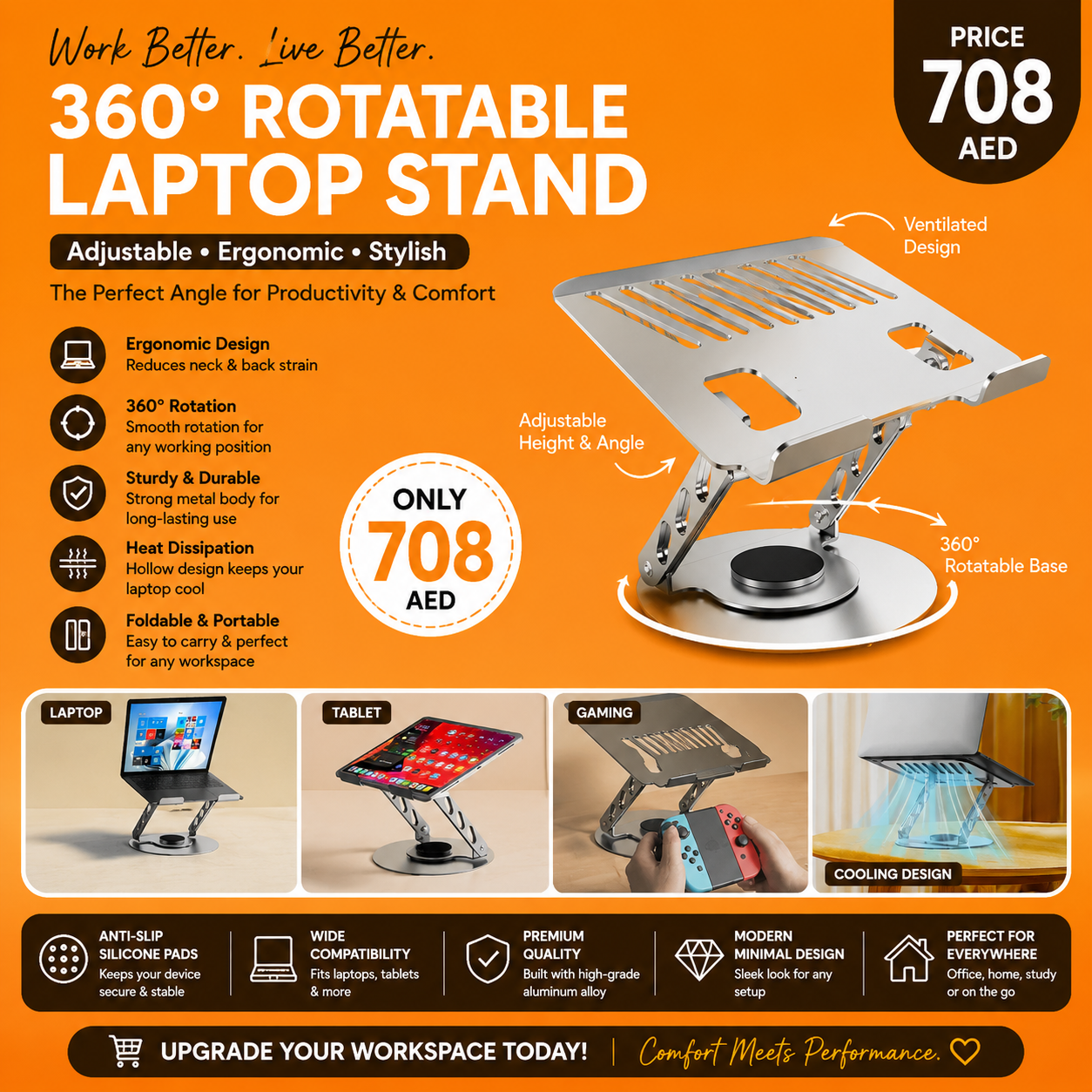 Soloffer - Adjustable Laptop Stand