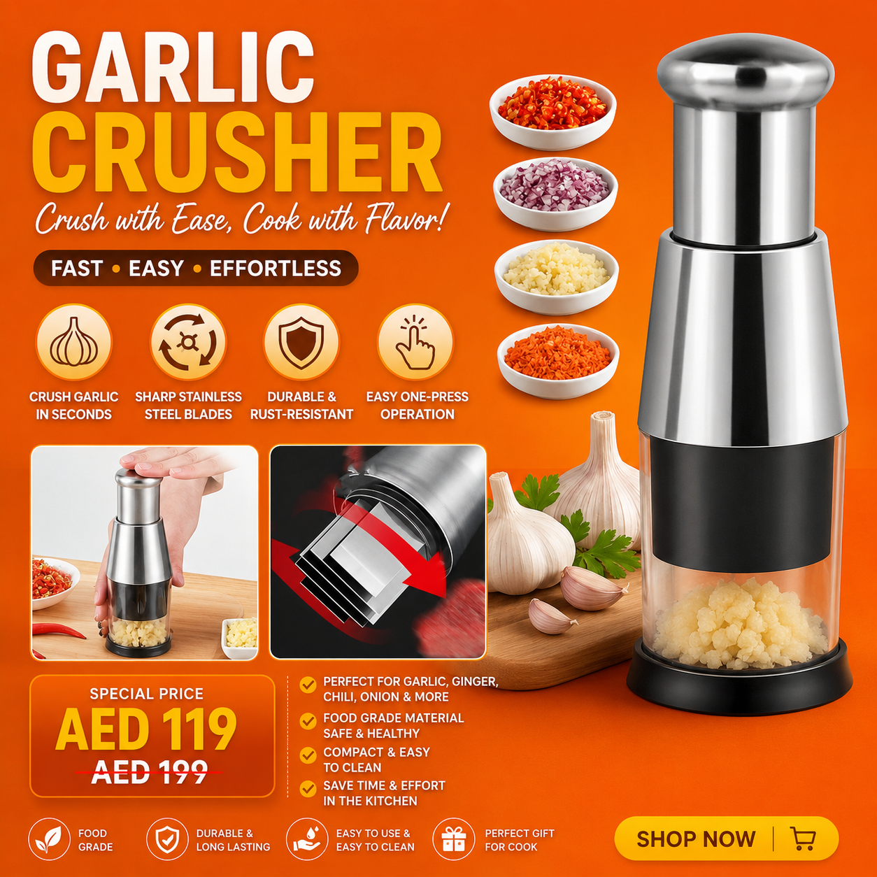 Electric vegetable chopper