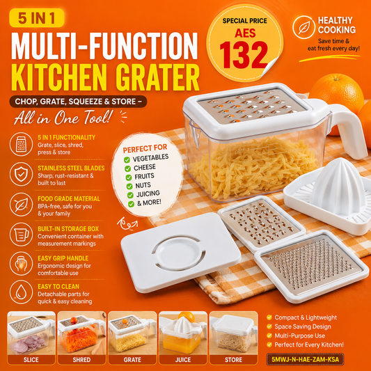 5-in-1 Multi-Grater With Juicer